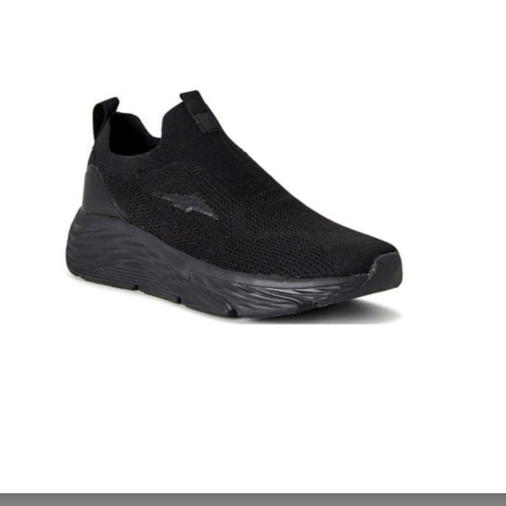 Avia Black Athletic Shoes Slip-On Design